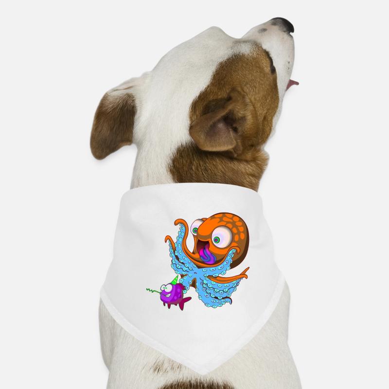 Poisson d'anniversaire de poulpe Bandana pour chien