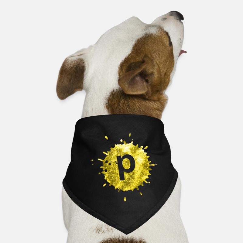 stain yellow p Dog Bandana