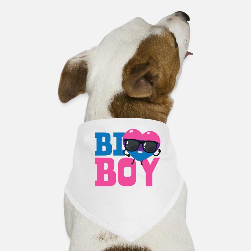 Bisexual Bi Pride Flag Heart Bi Hunde-Bandana