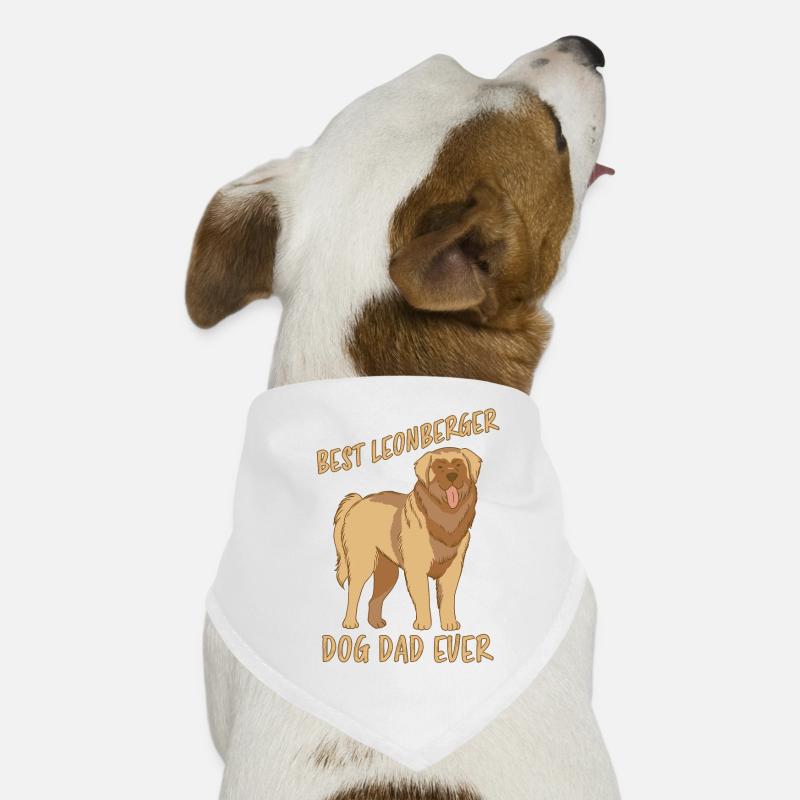 Leonberger Papa Chien S’amuser à dire Leonberger Cadeau Bandana pour chien