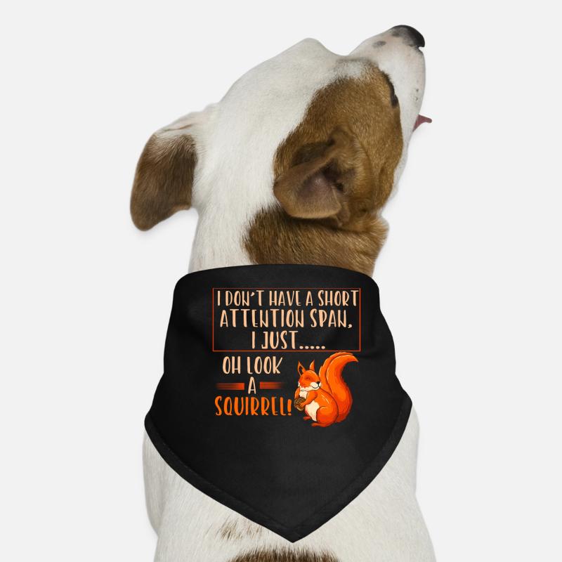 Short attention squirrels Dog Bandana