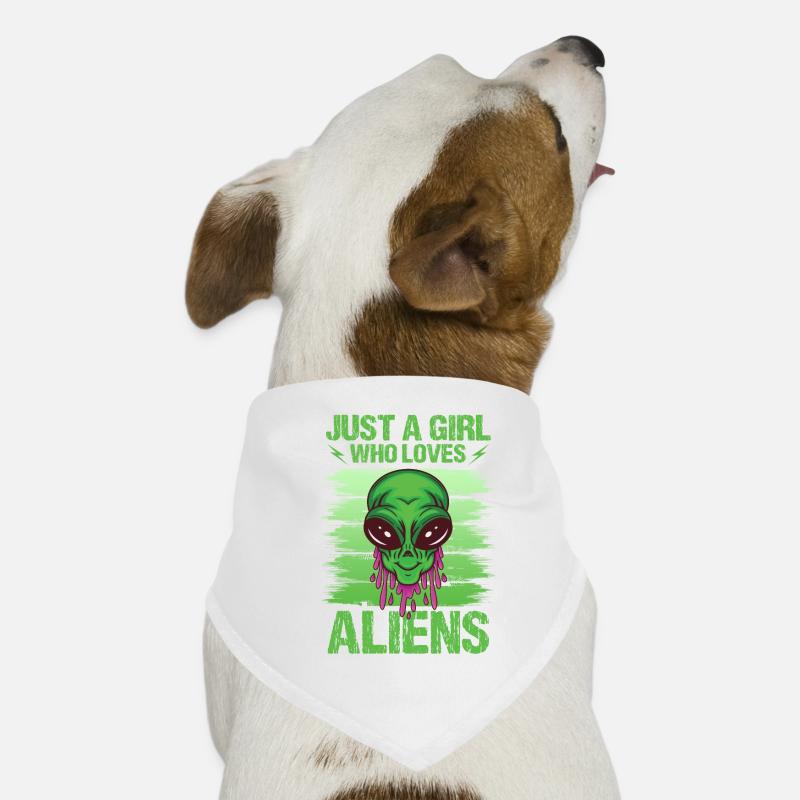 Fille Alien Lover OVNI Galaxy Bandana pour chien