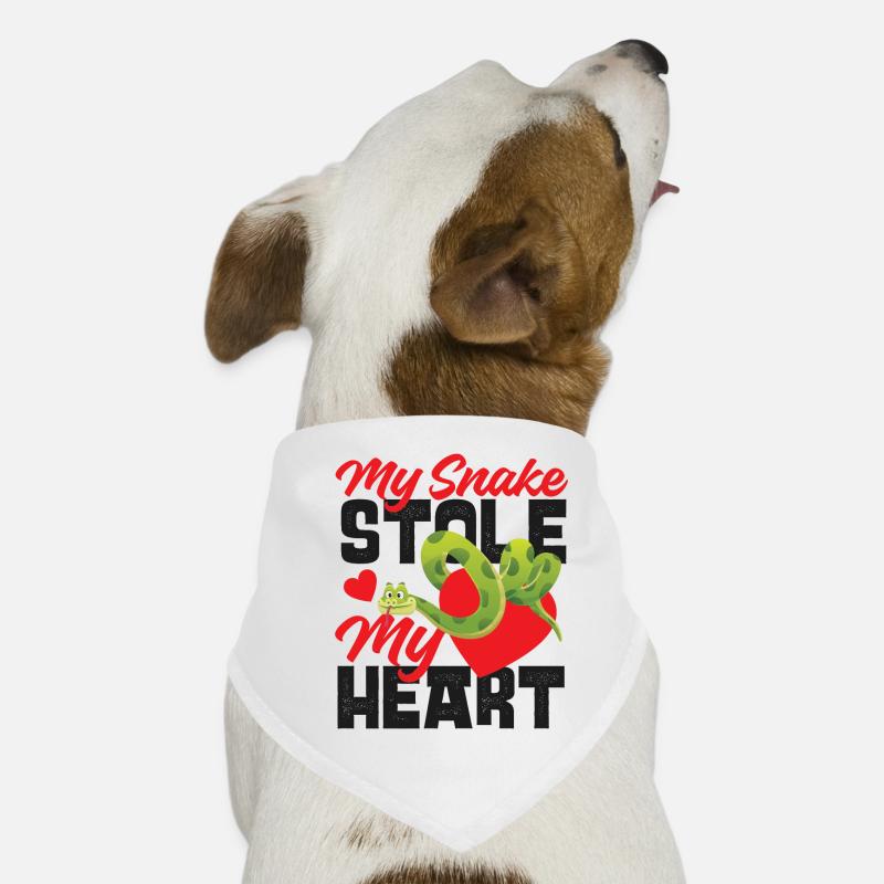 Serpent Serpent Saint-Valentin Mon Bandana pour chien