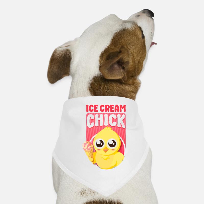 Ice Cream Chicken Cone Ice Cream Hunde-Bandana