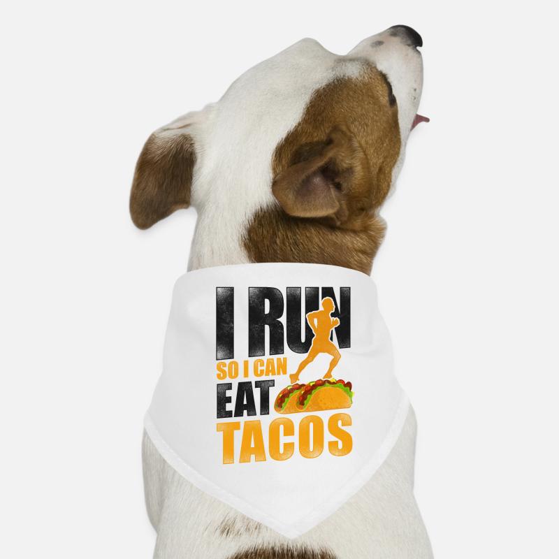 Coureur De course Semi-Marathon Taco Bandana pour chien
