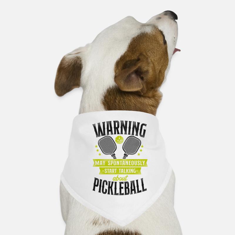 Avertissement pickleball Mai Bandana pour chien