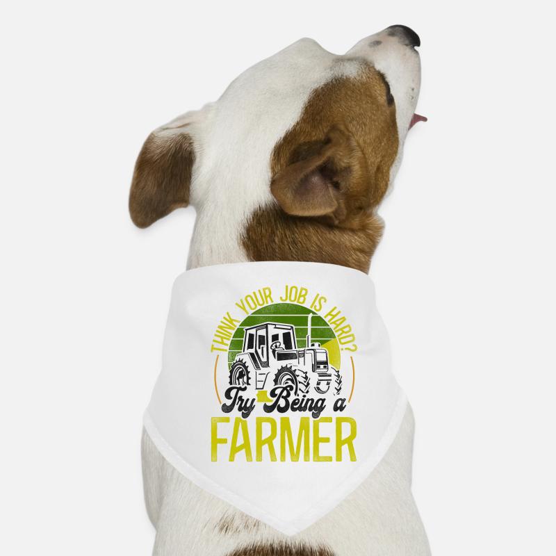 Farming Farmer Tractor Vintage Dog Bandana
