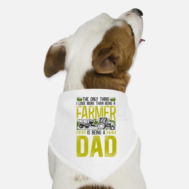 Farming Farmer Dad Father Tractor Dog Bandana