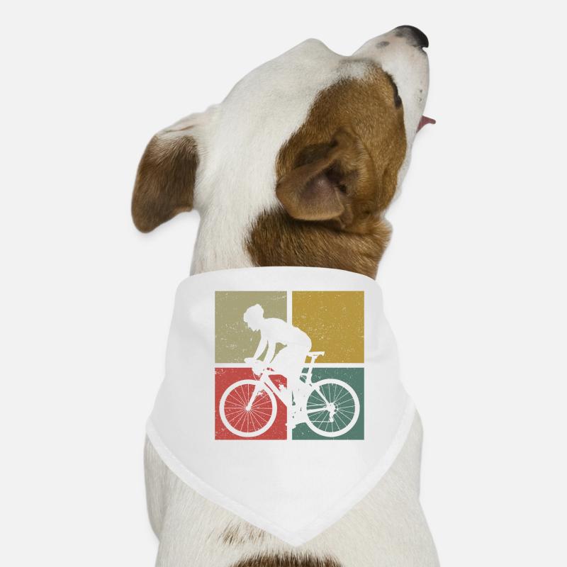 Drôle de vélo de route à vélo Bandana pour chien