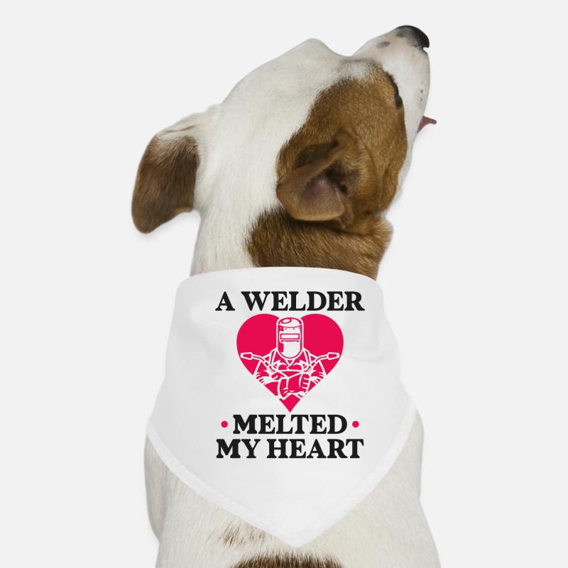 Petite amie soudeuse en soudage Bandana pour chien