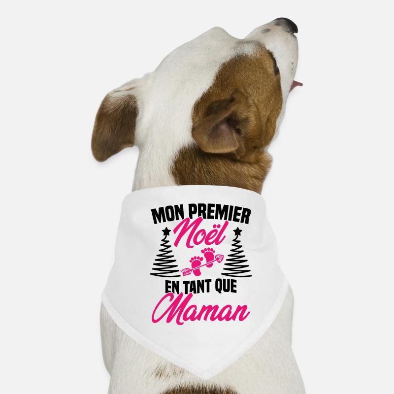 Mon Premier Noël en Tant que Maman Bandana pour chien
