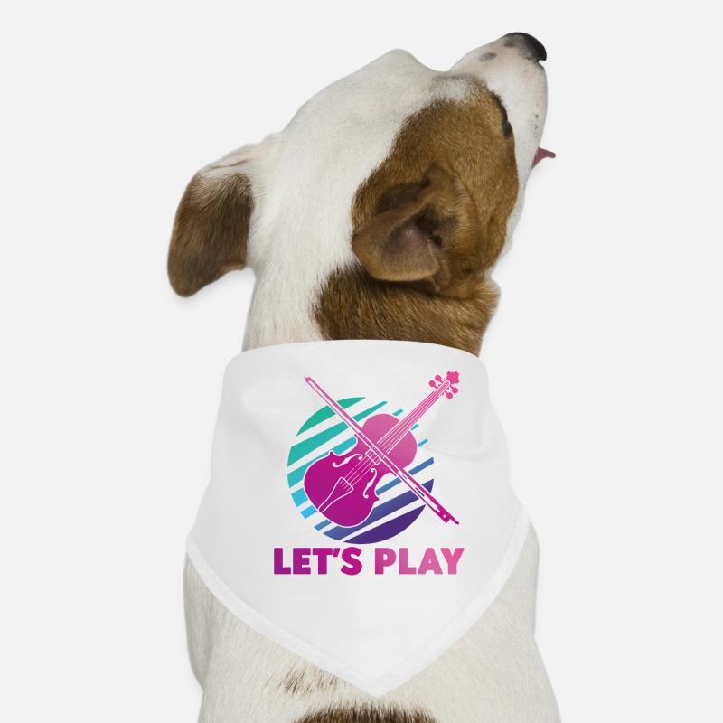 Violon Violoniste Rétro Années 80 90s Bandana pour chien