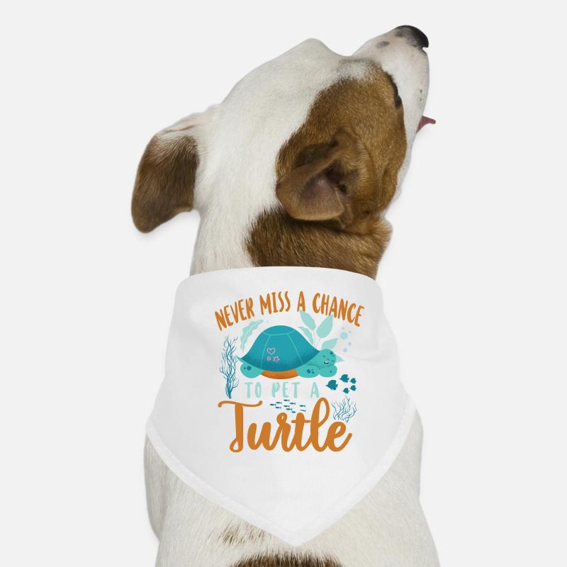 Sea Turtle Tortoise Never Miss A Hunde-Bandana