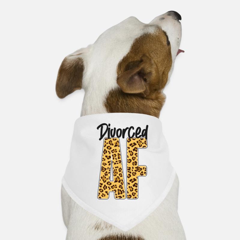 Happy Divorce Party Leopard Hunde-Bandana