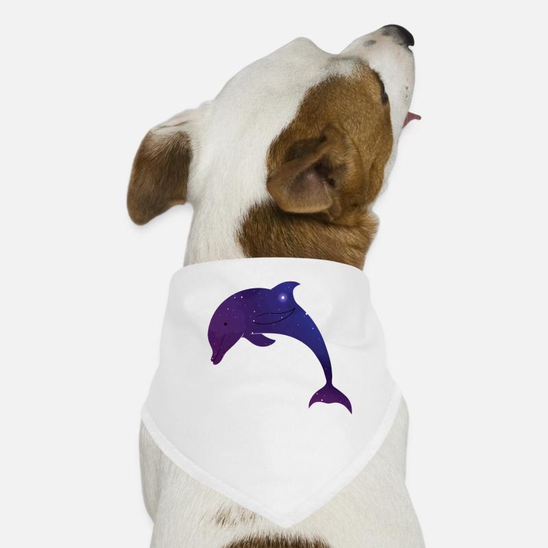 Dolphin Space Galaxy Hunde-Bandana