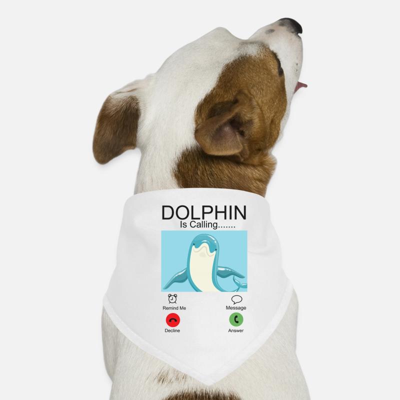 Dolphin Phone Display Dolphin Est Bandana pour chien
