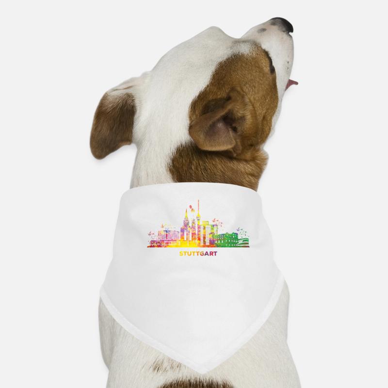 Stadtbild Stuttgart Skyline Stuttgarter Hunde-Bandana