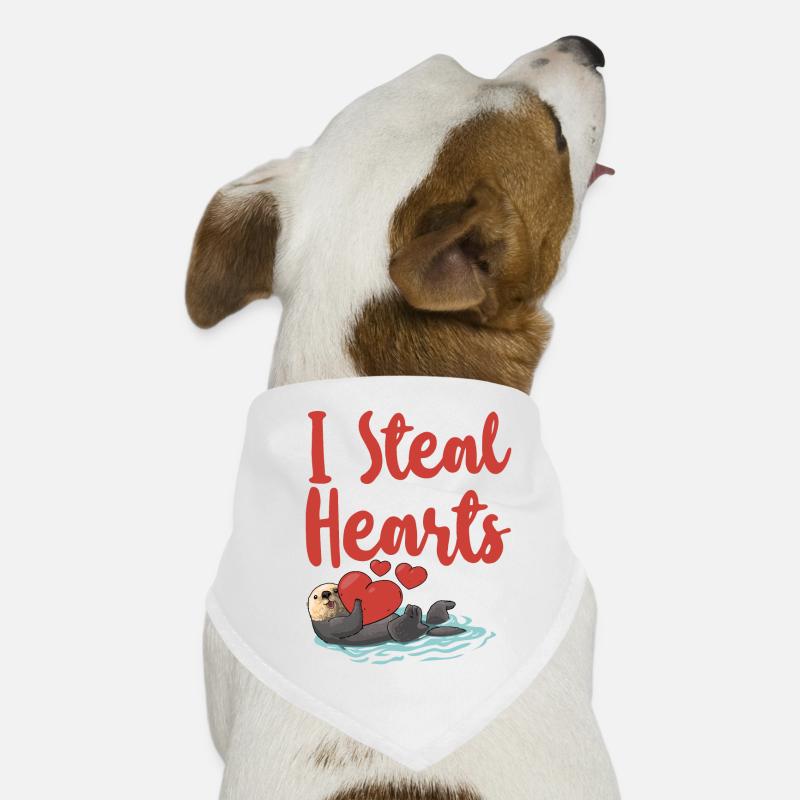 Loutre Saint-Valentin je vole Bandana pour chien