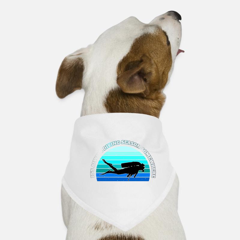 C’est toujours la saison de plongée quelque part Bandana pour chien