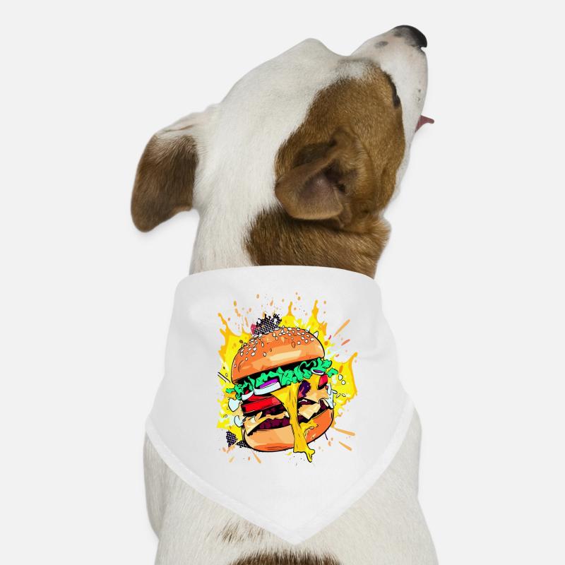 Extra Cheese Burger Cheeseburge Dog Bandana