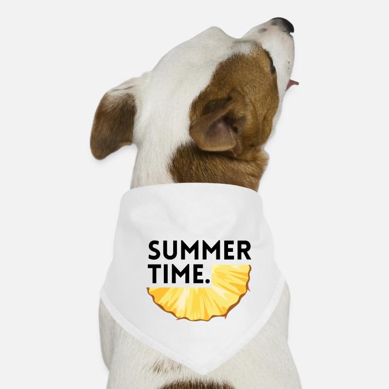 Summer time - Ananas Bandana pour chien