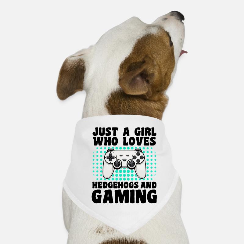 Gamer & Hedgehogs: Videospiele & knifflige Abenteuer Hunde-Bandana