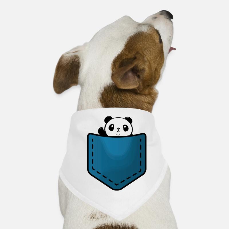 Panda in a pocket Bandana pour chien