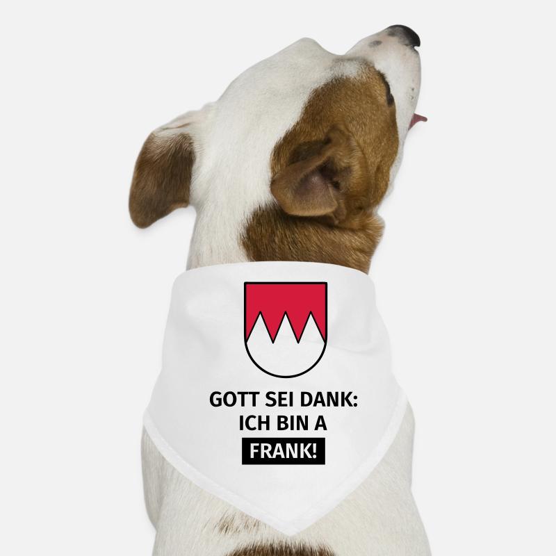 Gott sei Dank ich bin a Frank Hunde-Bandana