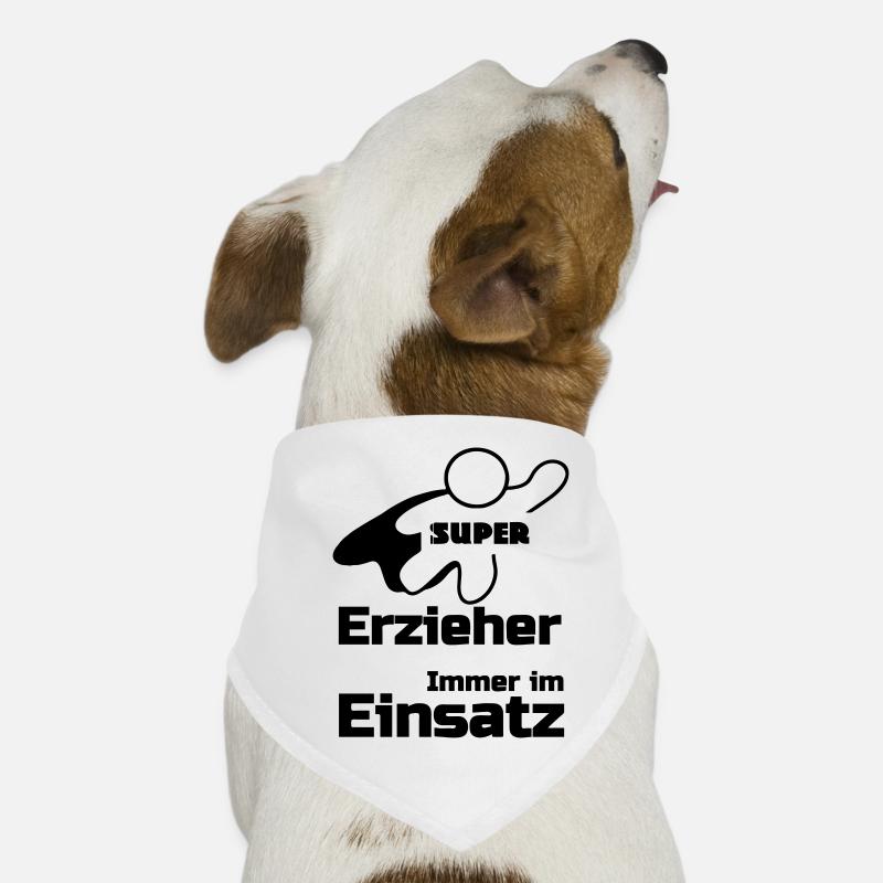 Super Erzieher Geschenk - Hunde-Bandana - Weiß