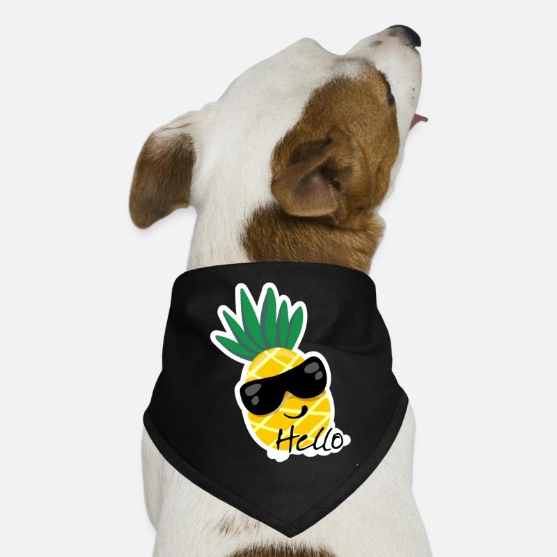 Hello Pineapple Dog Bandana