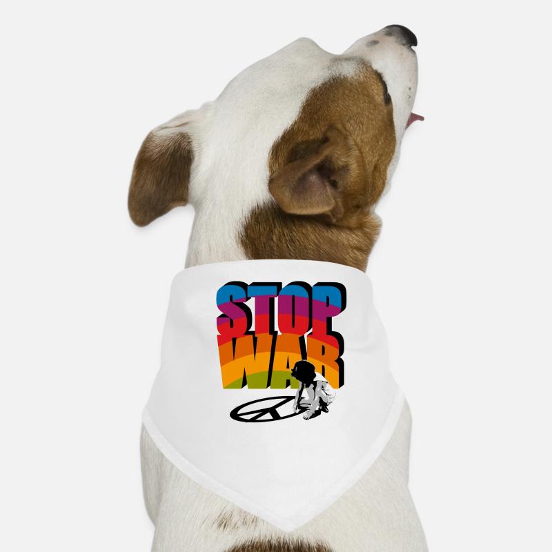 Stop War Dog Bandana