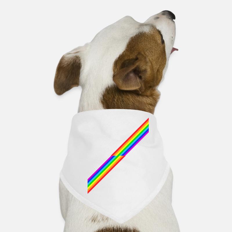 Rainbow Rainbow Retro Gift Dog Bandana