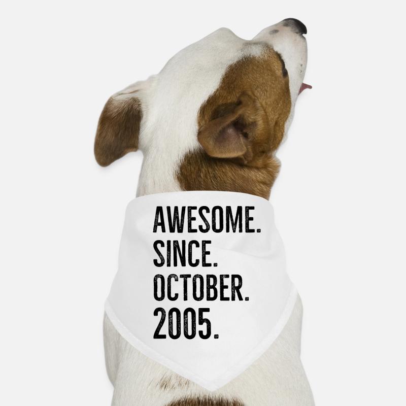 Awesome Since October 2005 Dog Bandana
