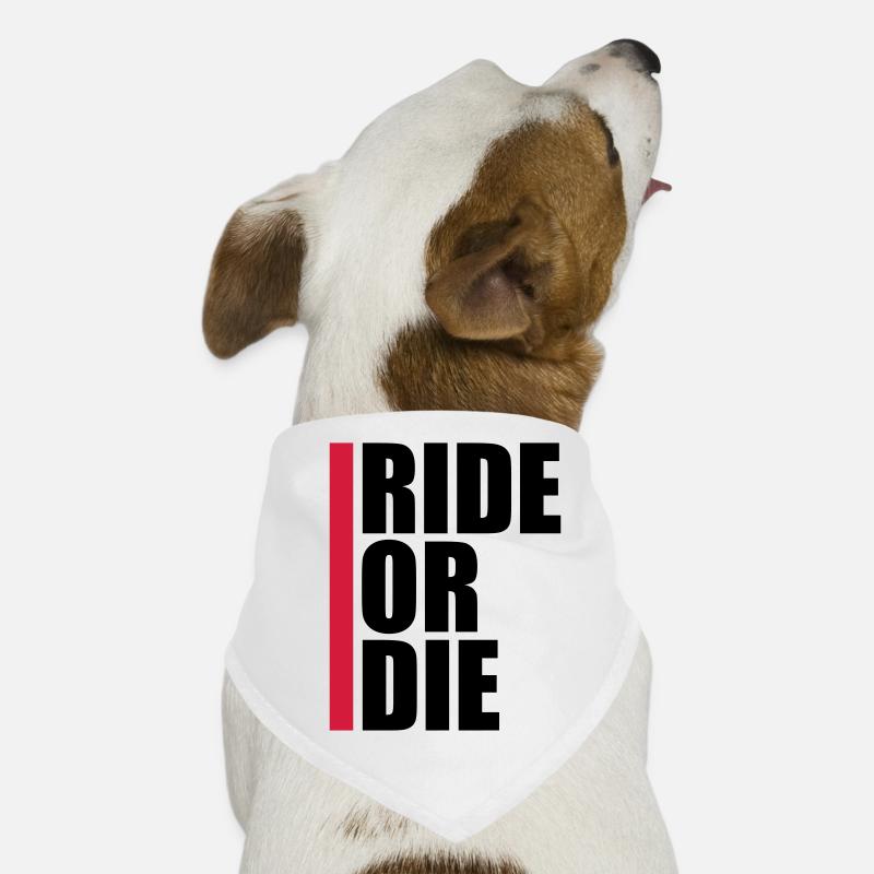 Logo rouge de la barre Bandana pour chien