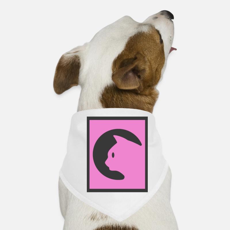 Chat rose Bandana pour chien