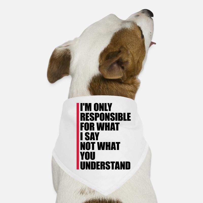 ce que je dis citation Bandana pour chien