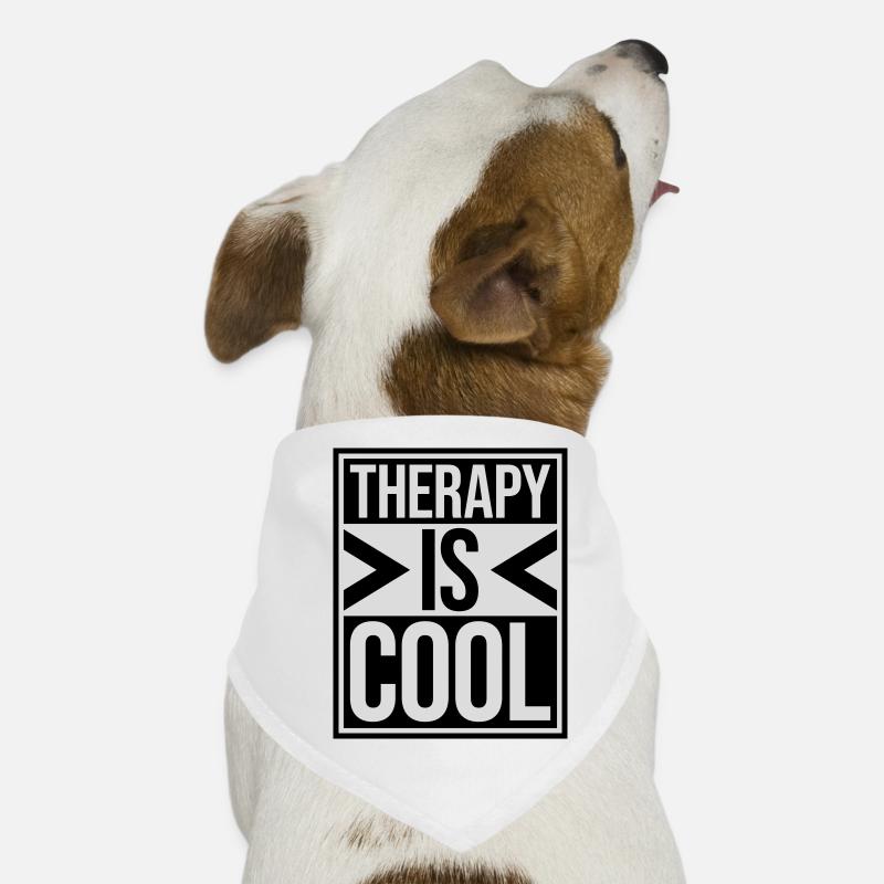 therapy is cool Zitat Hunde-Bandana