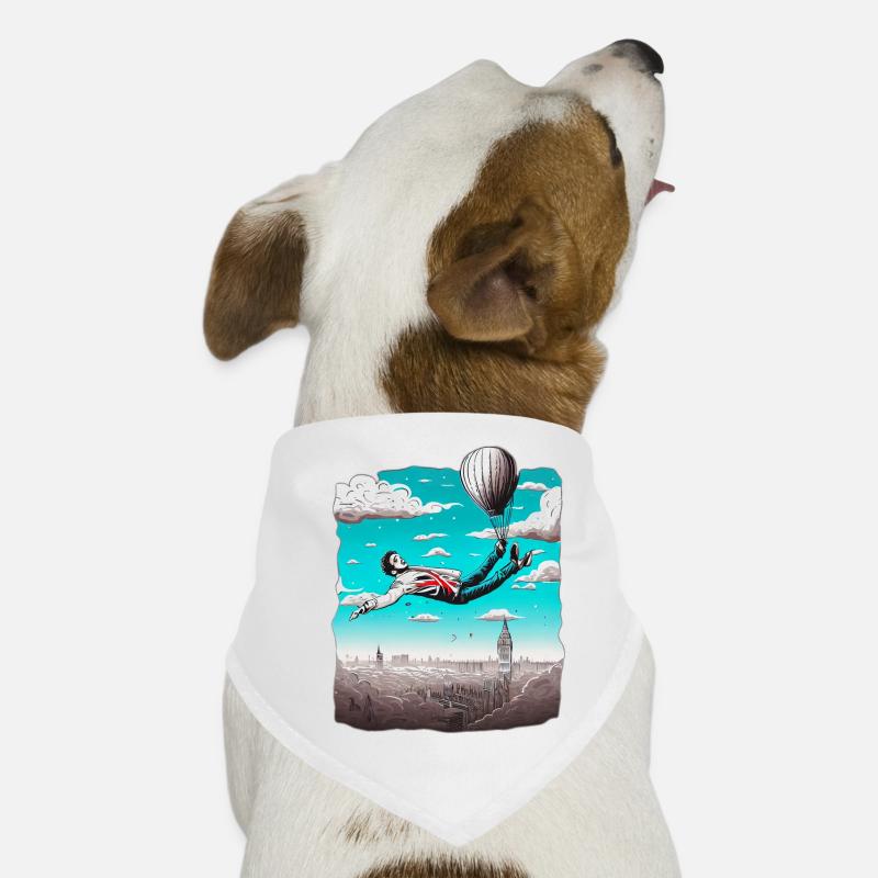 SCHWEBEND ÜBER LONDON Hunde-Bandana