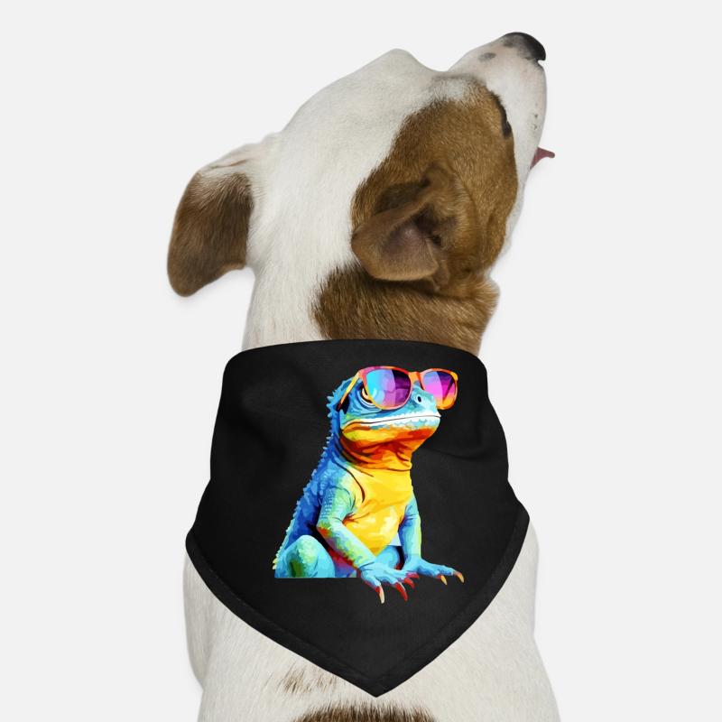 Hacko le lézard à lunettes Bandana pour chien