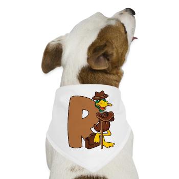 Rente - Hunde-Bandana - Weiß - Vorne