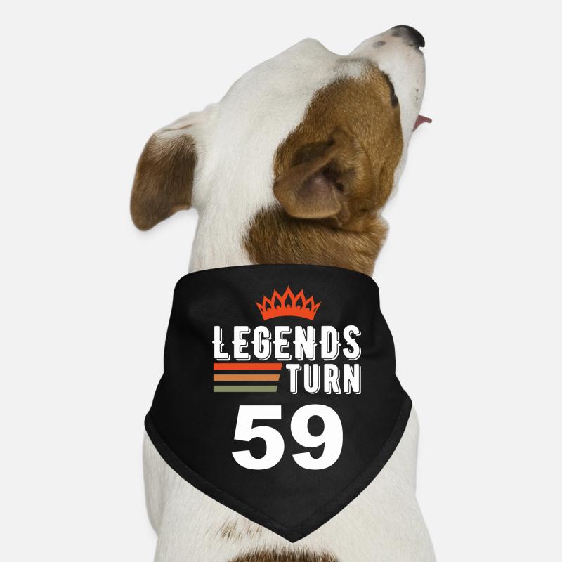 Legenden werden 59, 59 Geburtstag Hunde-Bandana