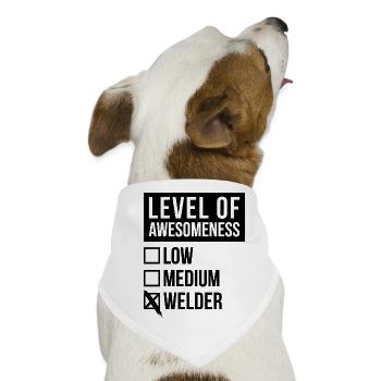 Schweißen Schweißen Schweißen - Hunde-Bandana - Weiß - Vorne