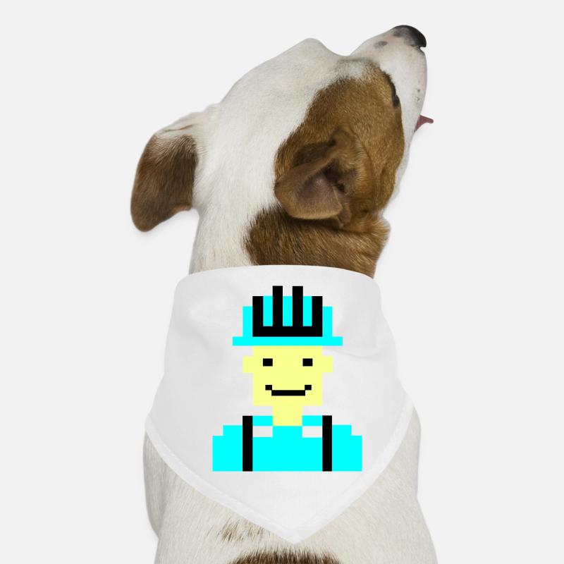 bauarbeiter pixel 01 Hunde-Bandana