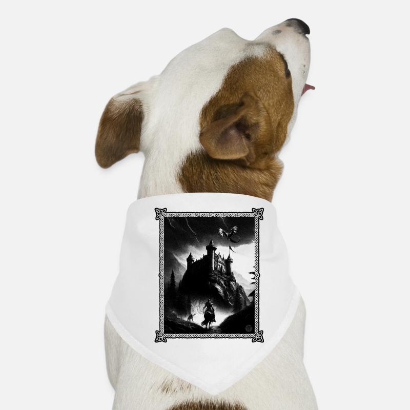 Sword and Sourcery - Hunde-Bandana - Weiß