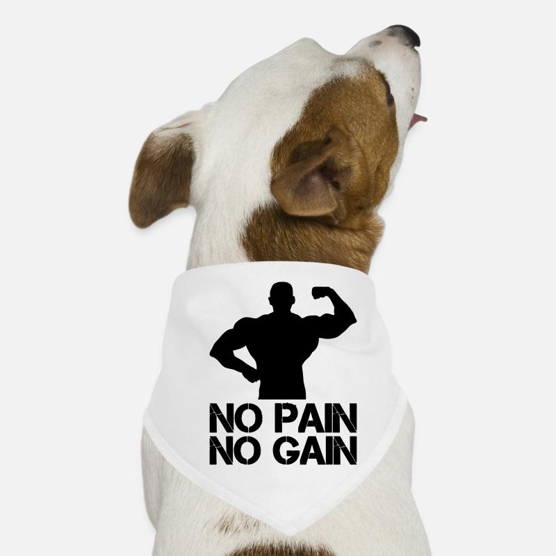 Bodybuilder Pain Gain Dog Bandana