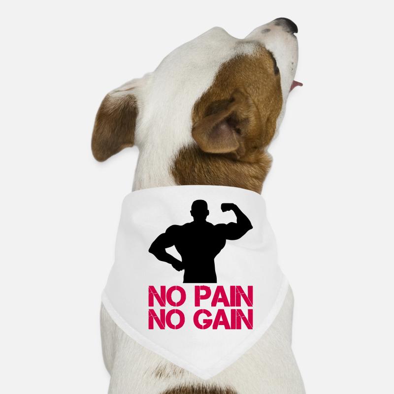 Bodybuilder Pain Gain Dog Bandana