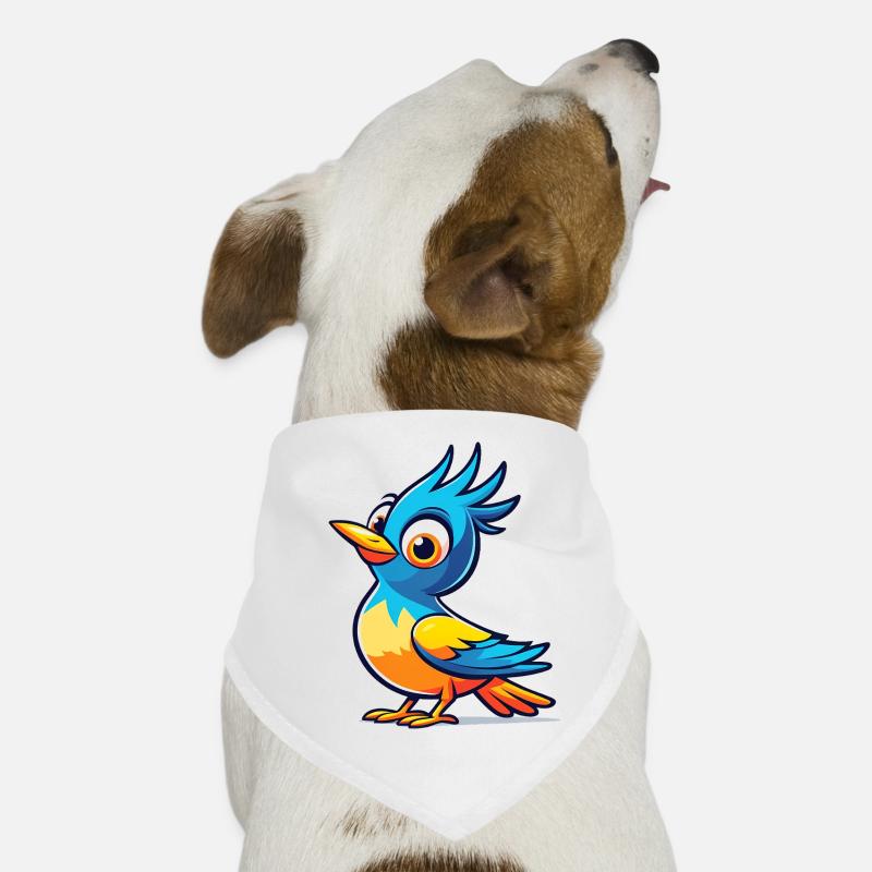 Blauer Vogel Hunde-Bandana
