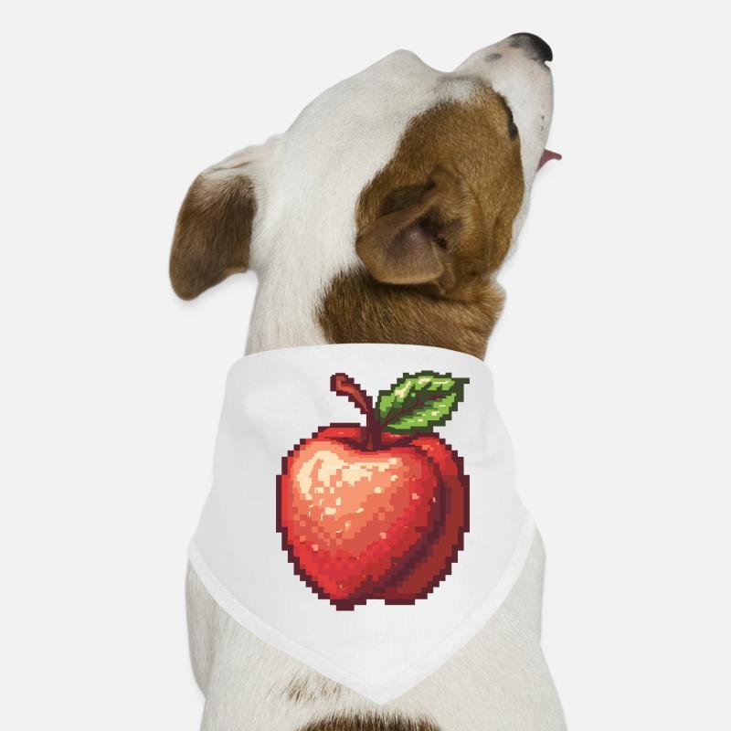 Pixel rétro Apple Bandana pour chien