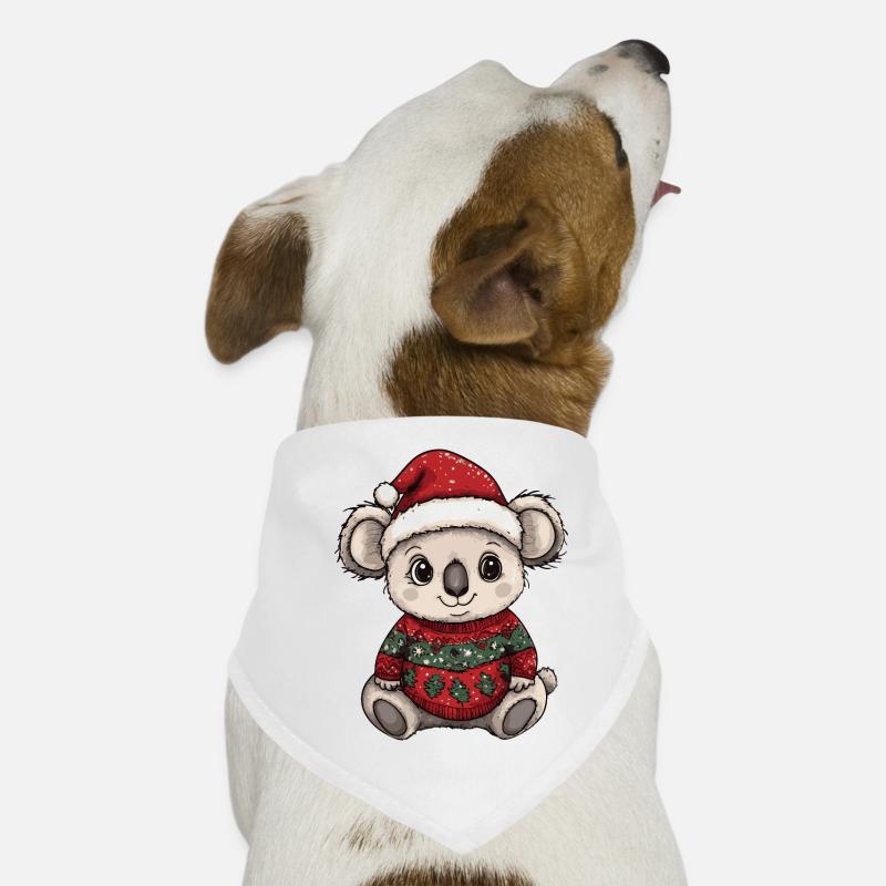 Noël de Noël avec les koalas Bandana pour chien