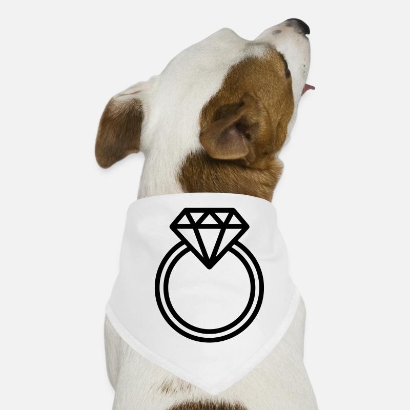 Wedding ring Dog Bandana
